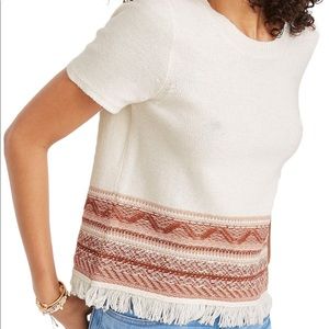Madewell Medina Fringe Sweater Tee